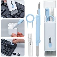 New Headset 7 In 1 Kit Scalable Keyboard Cleaner Brush Earphone Cleaning Pen Cleaner