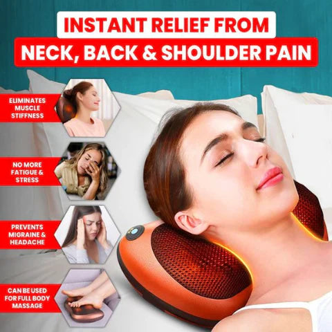 5-in-1 Pillow Shiatsu Massager For Home And Car - Flipdeals™