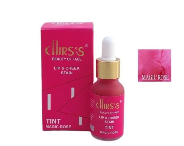 Chirs,s Lips & Cheek Stain Tint -pretty Peach, Red Velvet, Magic Rose