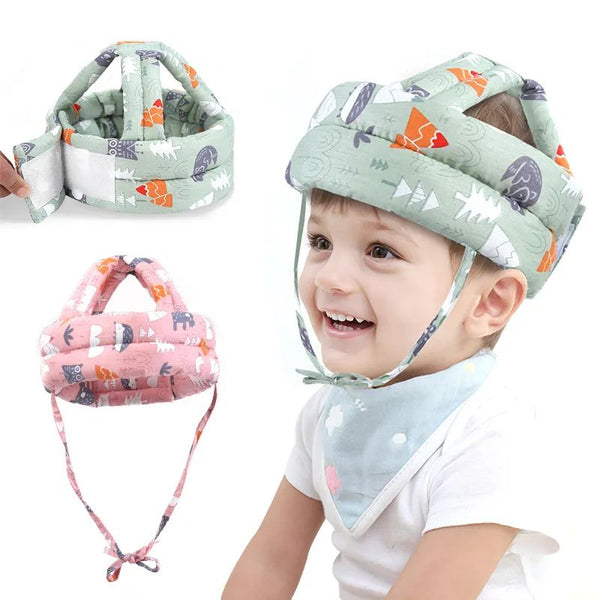 Baby Safety Helmet Head Protection Hat Toddler Anti-Fall Pad Children Learn To Walk Crash Cap Adjustable Protective Headgear (Random Color)