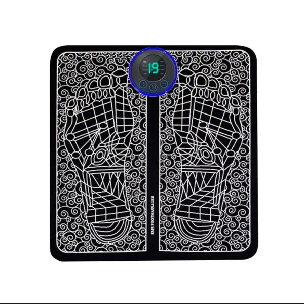 Ems Foot Massager Mat Electric Usb Charging Smart Display Ten Acupuncture Feet Cushion Blood Circulation Pad Health Care Home
