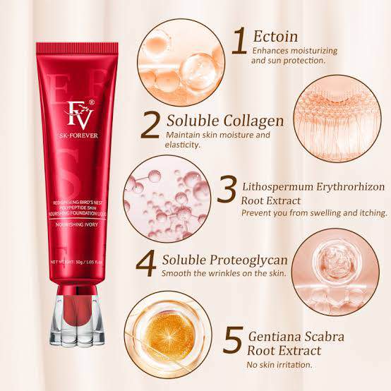 Fv Foundation, Oil Absorb Liquid Foundation | Best Tube Foundation 30g