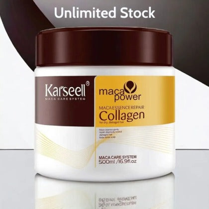 Karseell Hair Mask Collagen Treatment Cream – Argan Oil & Maca Essence, 16.9 Oz 500ml: Revitalize Your Hair